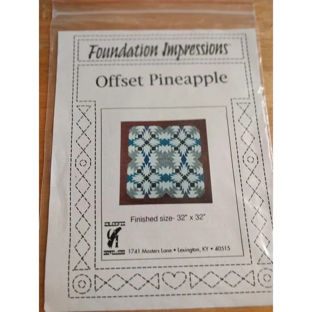 Foundations Impressions Offset PIneapple Pattern